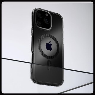 Foto 3 | Funda Spigen Ultra Hybrid Magfit Para Iphone 16 Pro Max Carbon - Venta Internacional.