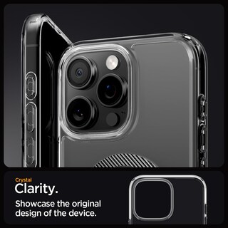 Foto 5 | Funda Spigen Ultra Hybrid Magfit Para Iphone 16 Pro Max Carbon - Venta Internacional.