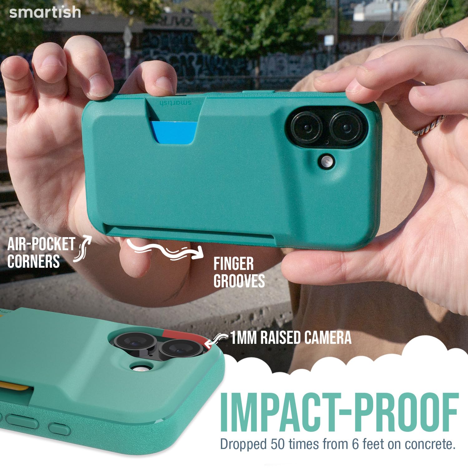 Foto 5 pulgar | Funda Tipo Cartera Smartish  Wallet Slayer Vol. 1 Para Iphone 16 - Venta Internacional.