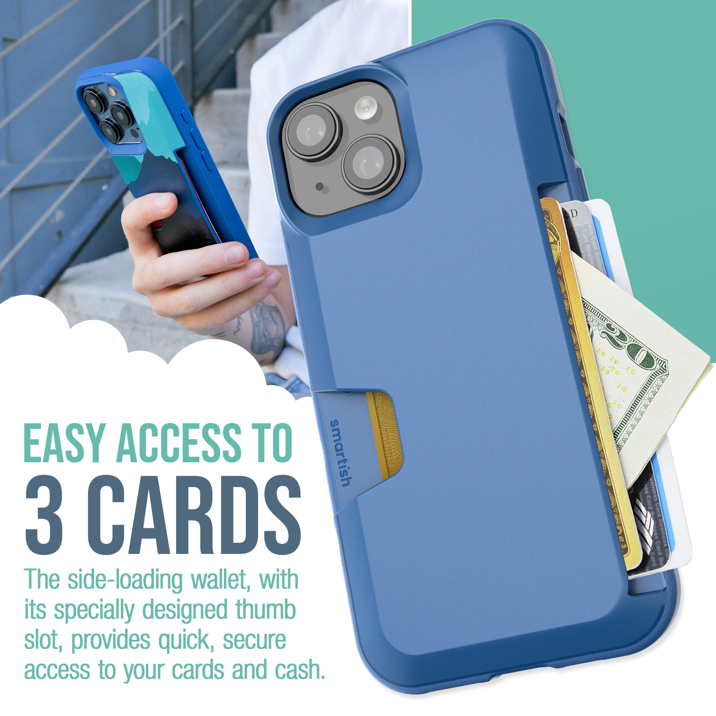 Foto 3 pulgar | Funda Tipo Cartera Smartish Wallet Slayer Vol. 1 Para Iphone 15 - Venta Internacional.
