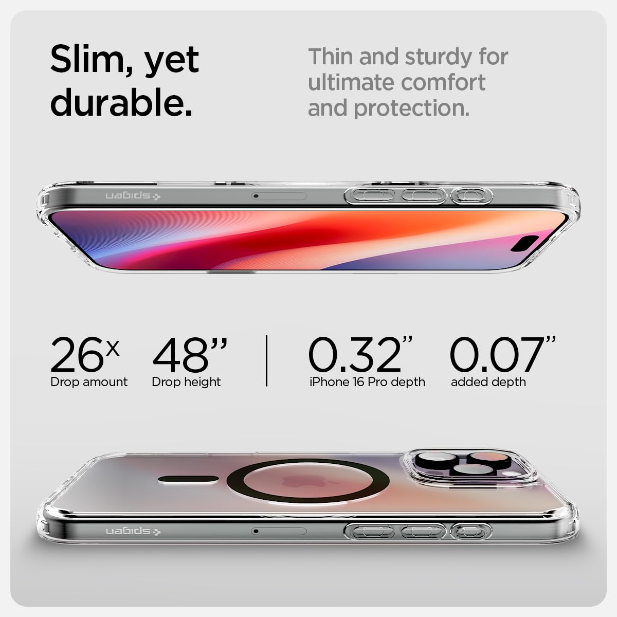 Foto 8 pulgar | Funda Para Teléfono Spigen Ultra Hybrid T Magfit Iphone 16 Pro - Venta Internacional.