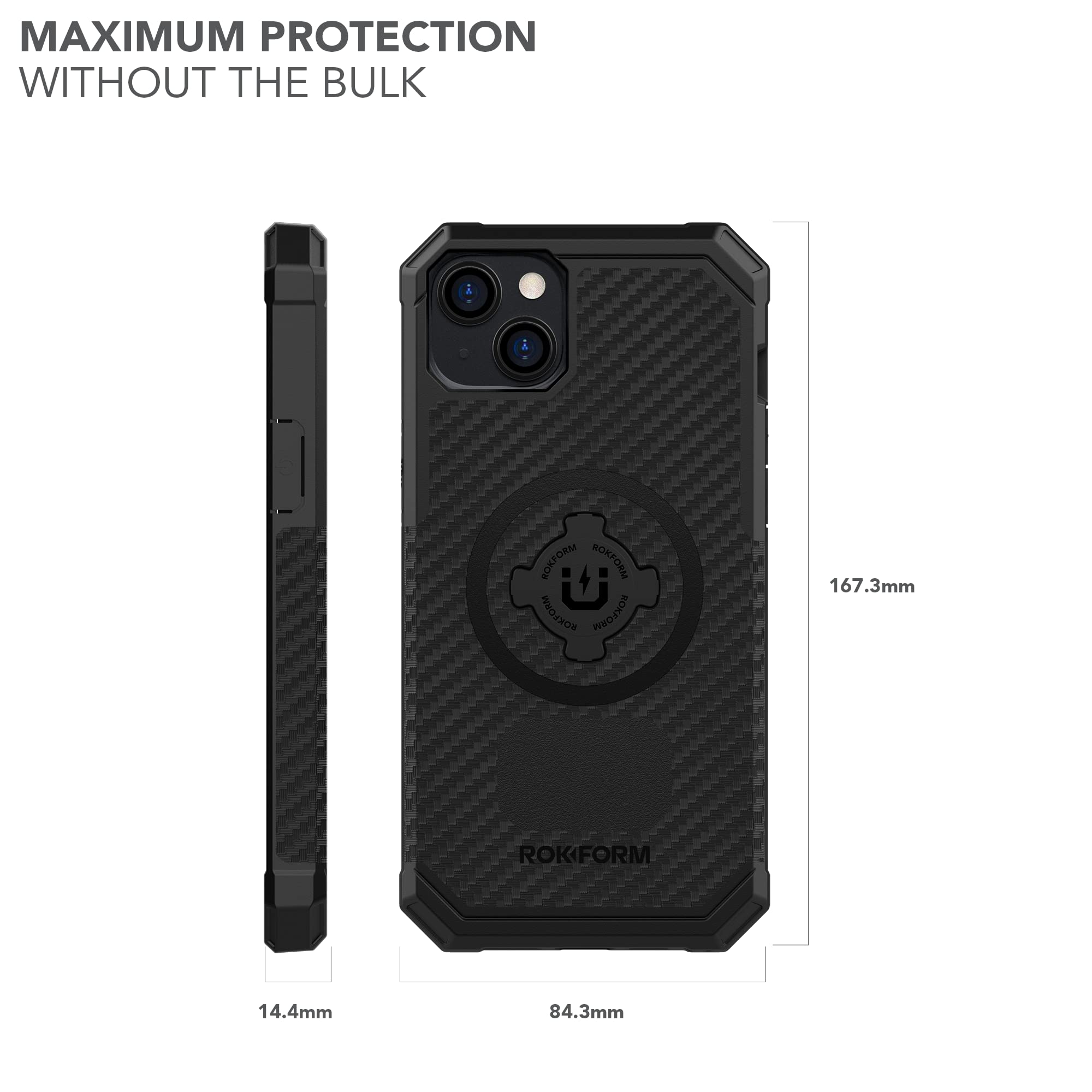 Foto 7 pulgar | Funda Magnética Rokform Rugged Series Para Iphone 14 Plus, Color Negro - Venta Internacional.
