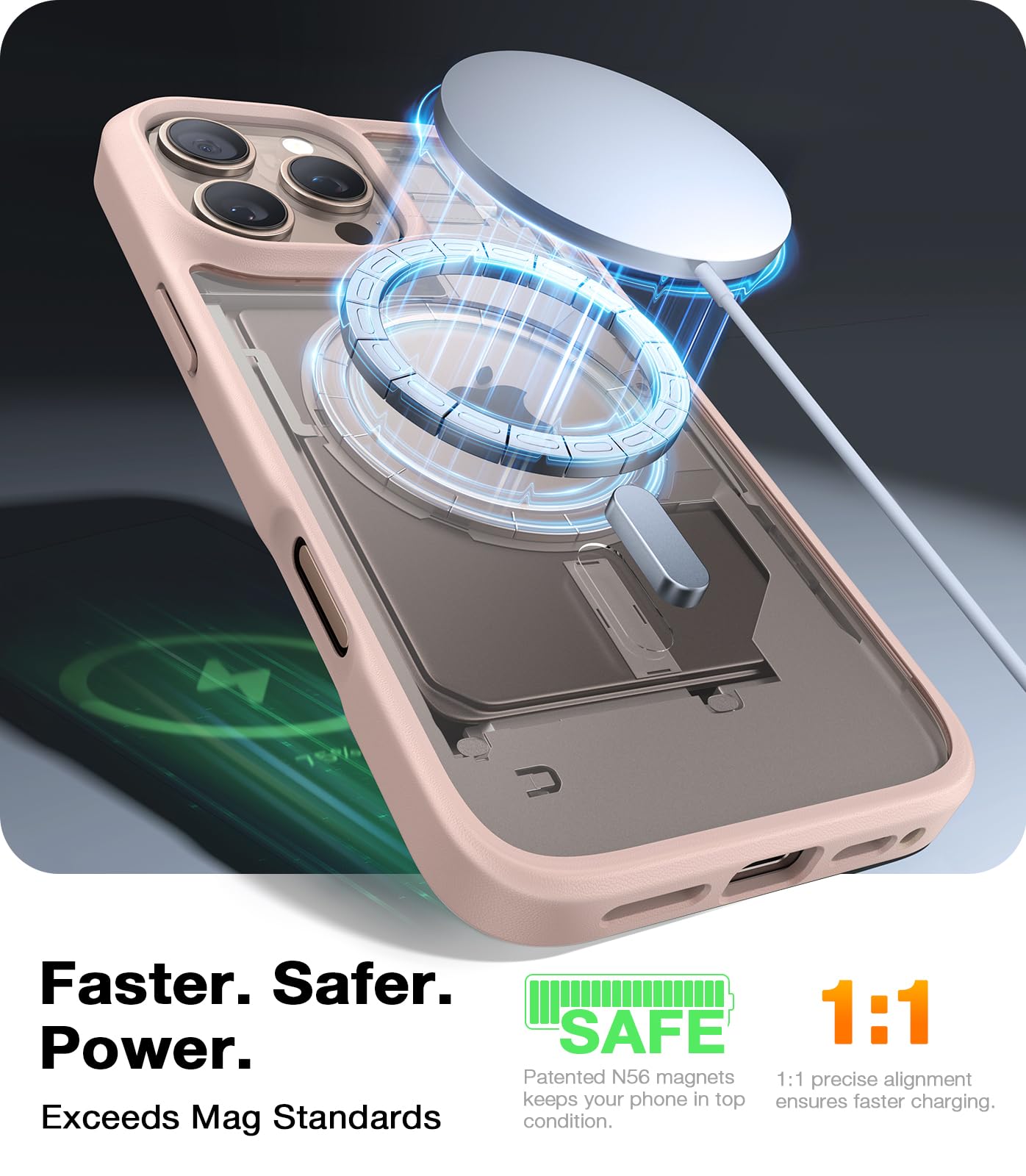 Foto 3 pulgar | Funda De Teléfono Torras Magnética A Prueba De Golpes Para Iphone 16 Pro Max - Venta Internacional.