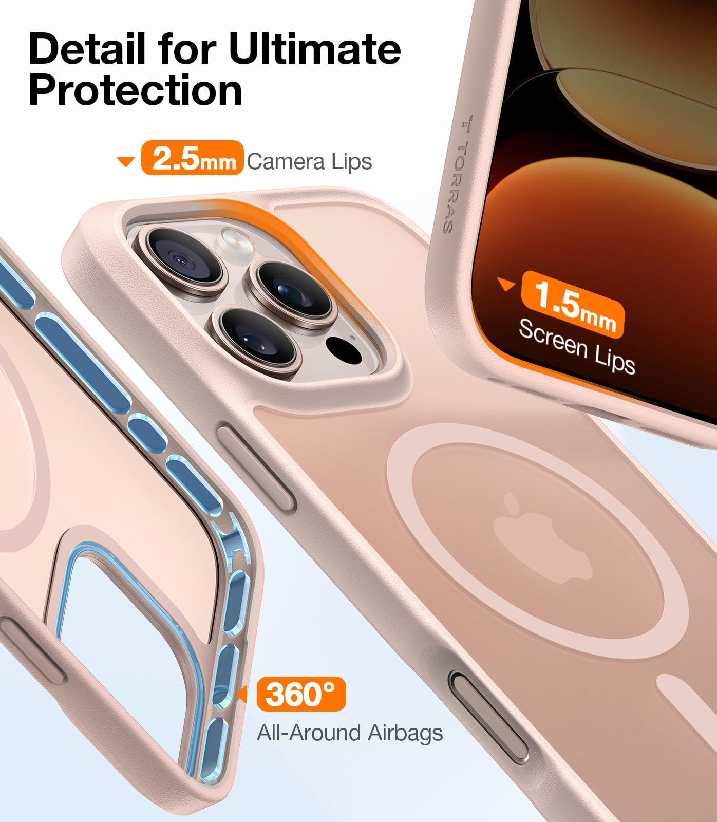 Foto 6 pulgar | Funda De Teléfono Torras Magnética A Prueba De Golpes Para Iphone 16 Pro Max - Venta Internacional.