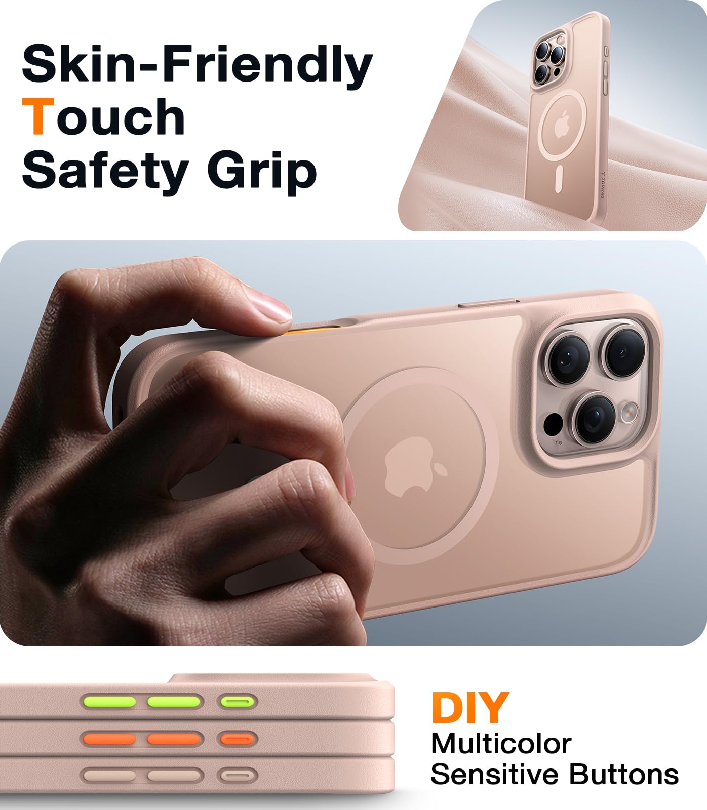Foto 7 pulgar | Funda De Teléfono Torras Magnética A Prueba De Golpes Para Iphone 16 Pro Max - Venta Internacional.