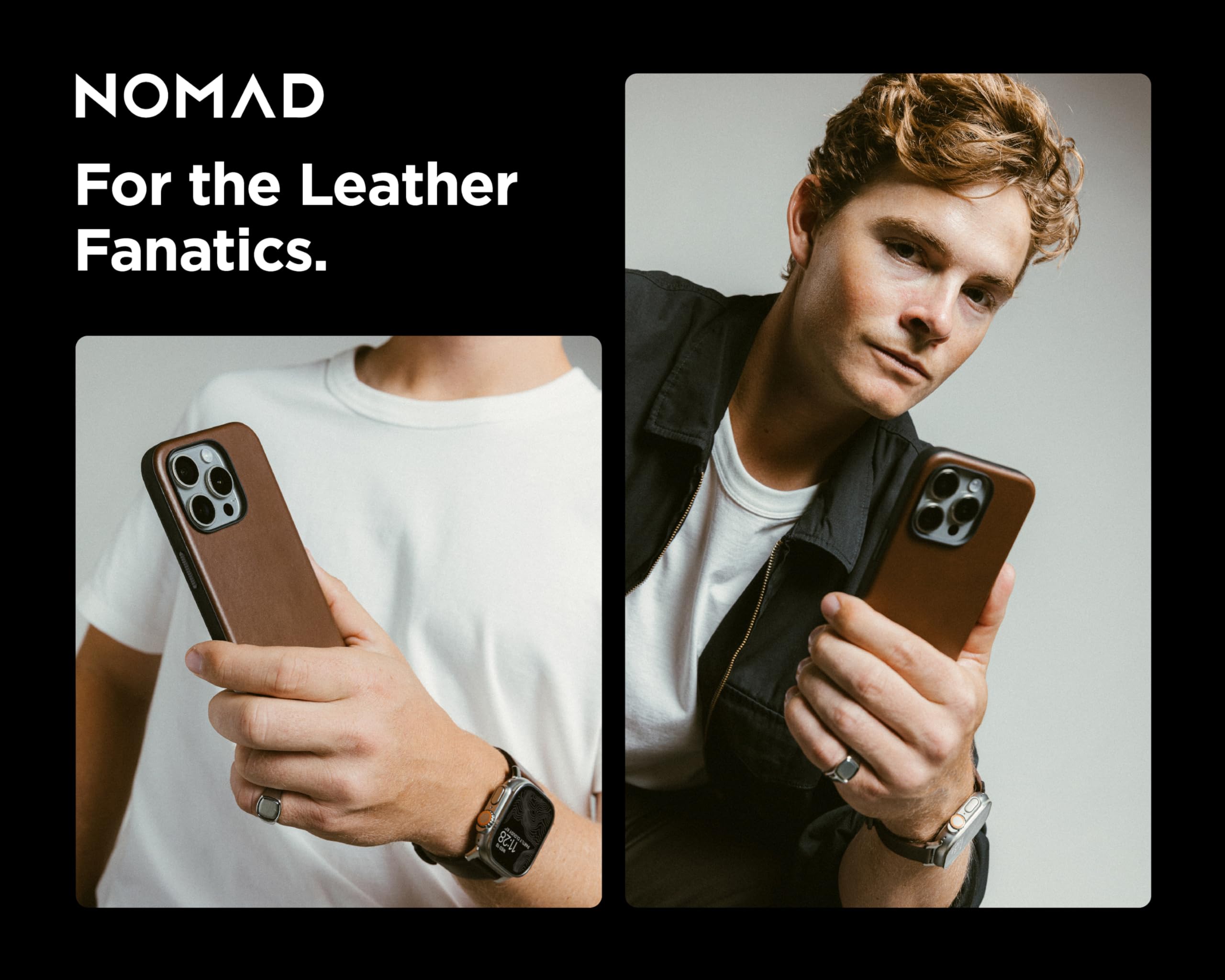Foto 7 pulgar | Funda De Piel Para Iphone 16 Pro Max Nomad Modern Rustic Brown - Venta Internacional.