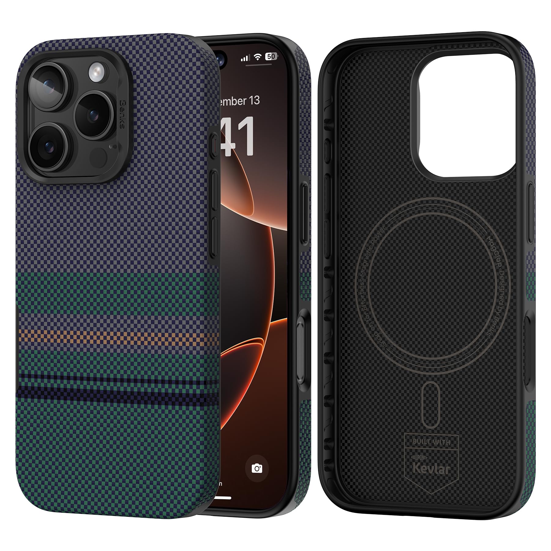 Foto 2 pulgar | Funda Benks Aurora Armorpro Para Iphone 16 Pro Con Magsafe - Venta Internacional.