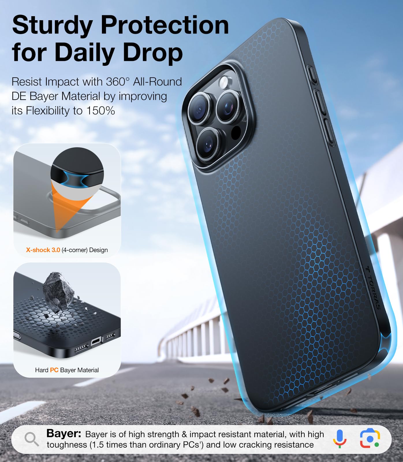 Foto 6 pulgar | Funda De Teléfono Torras Magnetic Slim Fit Para Iphone 16 Pro Negra - Venta Internacional.