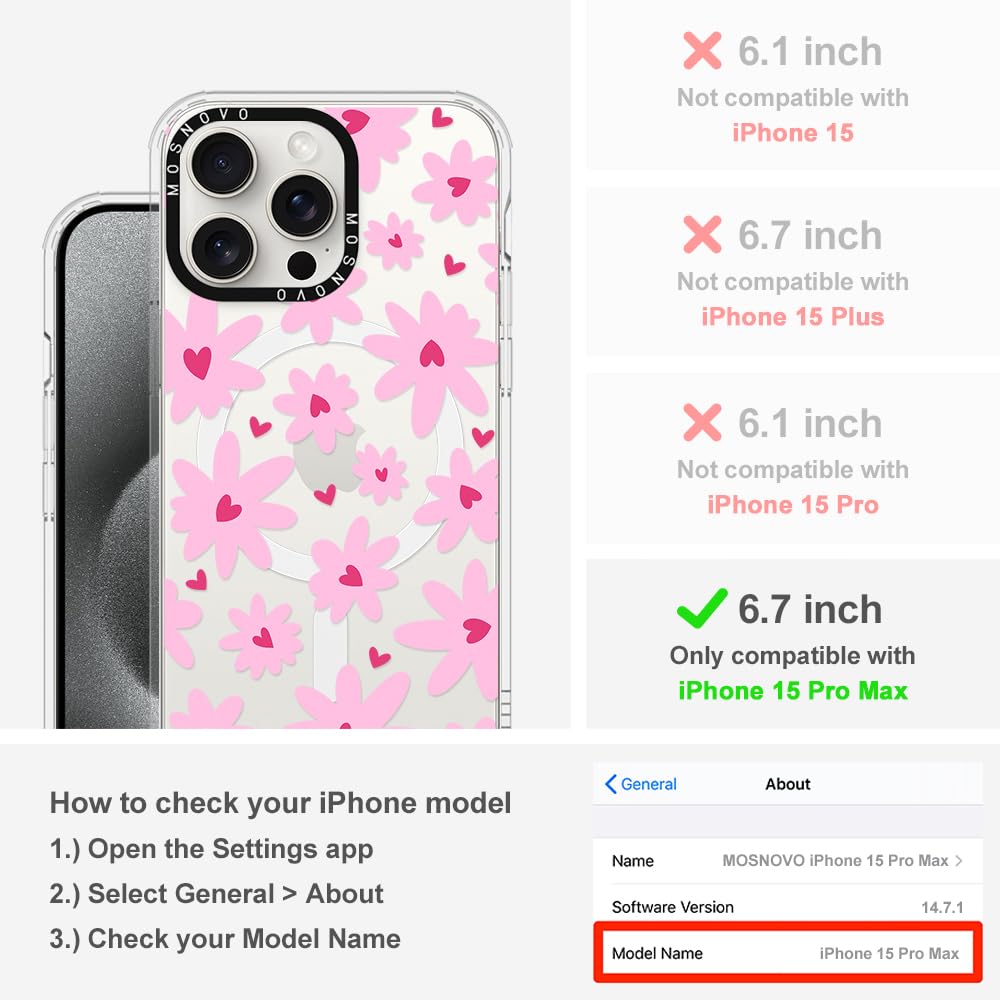 Foto 3 pulgar | Funda De Teléfono Mosnovo Compatible Con Iphone 15 Pro Max - Venta Internacional.