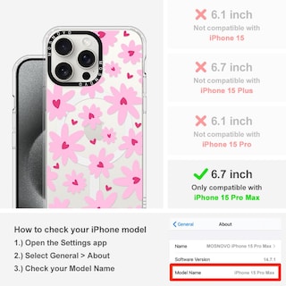 Foto 2 | Funda De Teléfono Mosnovo Compatible Con Iphone 15 Pro Max - Venta Internacional.