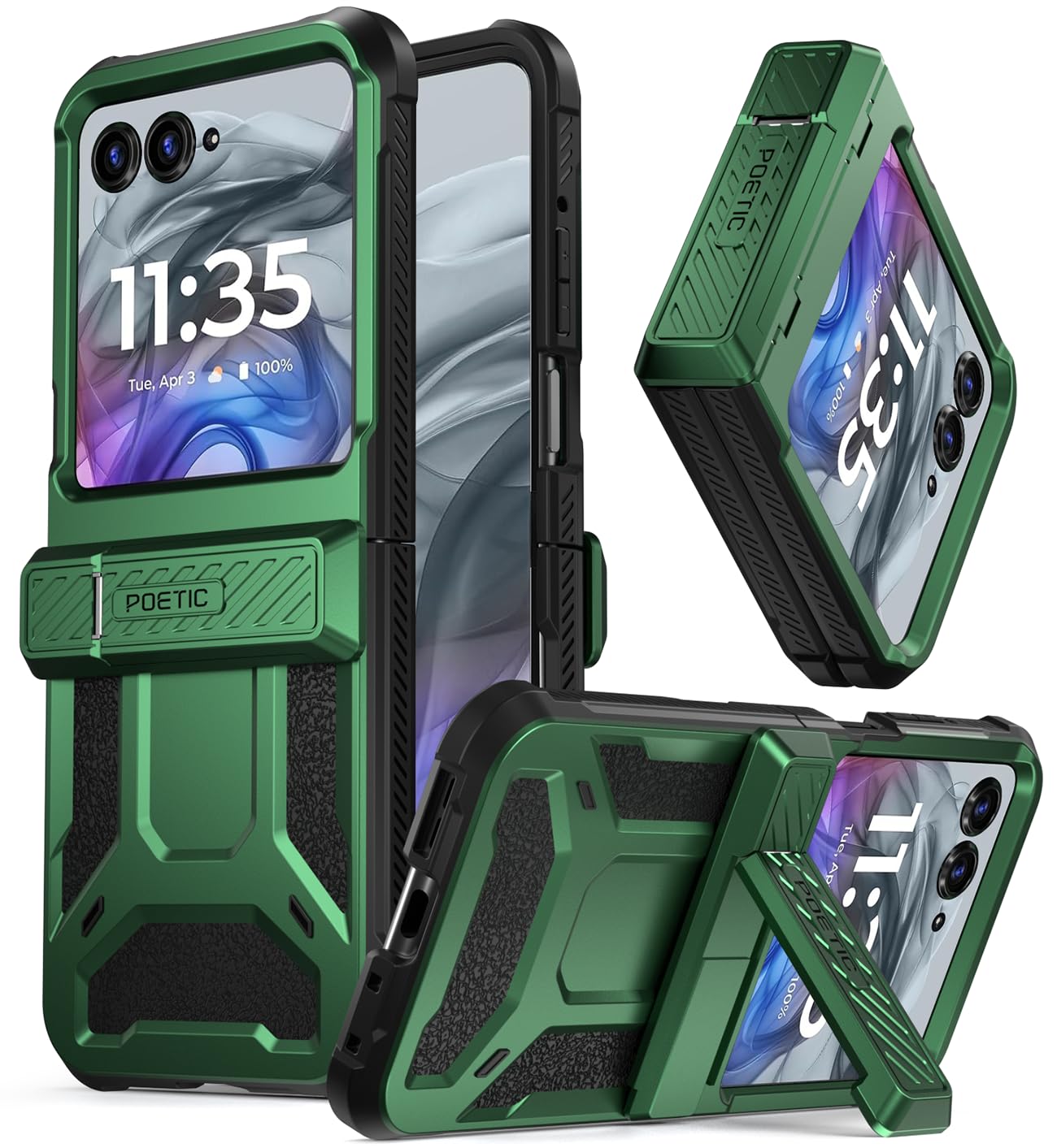 Foto 2 pulgar | Funda Poetic Spartan Para Motorola Moto Razr 2024 Con Soporte - Venta Internacional.