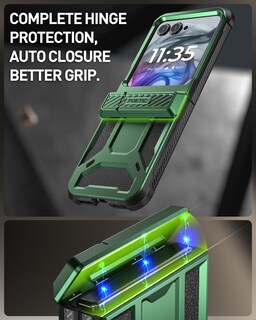 Foto 5 | Funda Poetic Spartan Para Motorola Moto Razr 2024 Con Soporte - Venta Internacional.