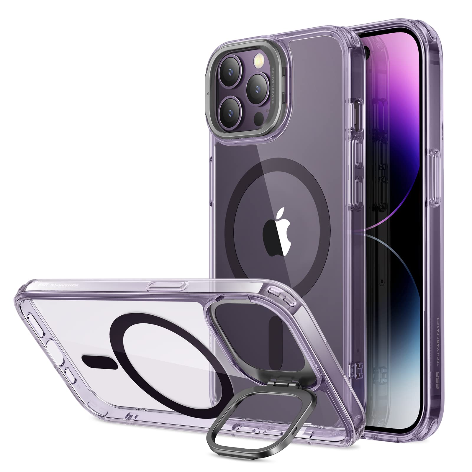 Foto 2 pulgar | Funda De Teléfono Esr Para Iphone 14 Pro Max Con Magsafe Clear Purple - Venta Internacional.