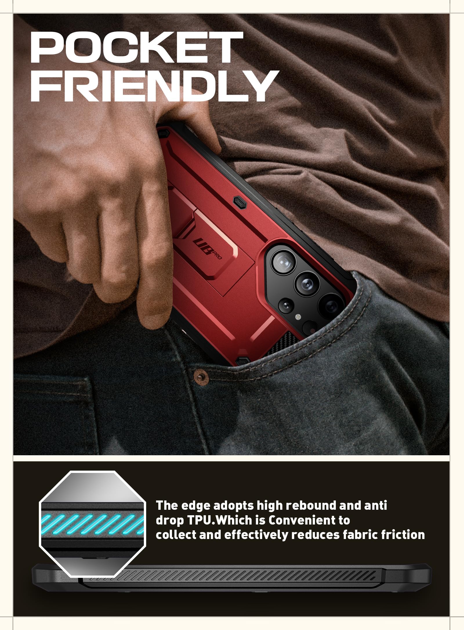 Foto 8 pulgar | Funda Para Teléfono Supcase Unicorn Beetle Pro Samsung S24 Ultra - Venta Internacional.