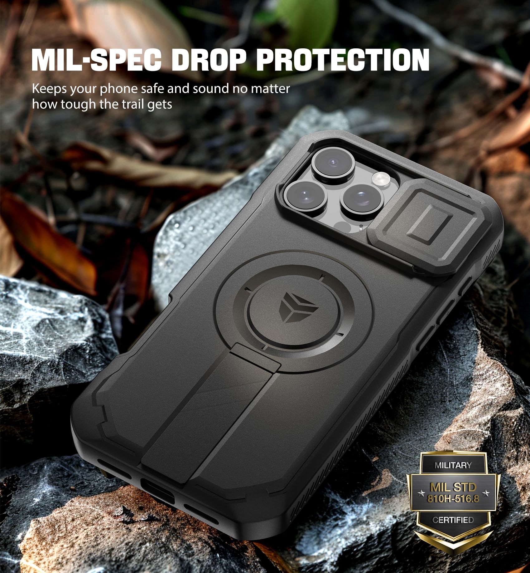 Foto 8 pulgar | Funda Dexnor Para Iphone 16 Pro Max Con Cámara Deslizante Negra - Venta Internacional.