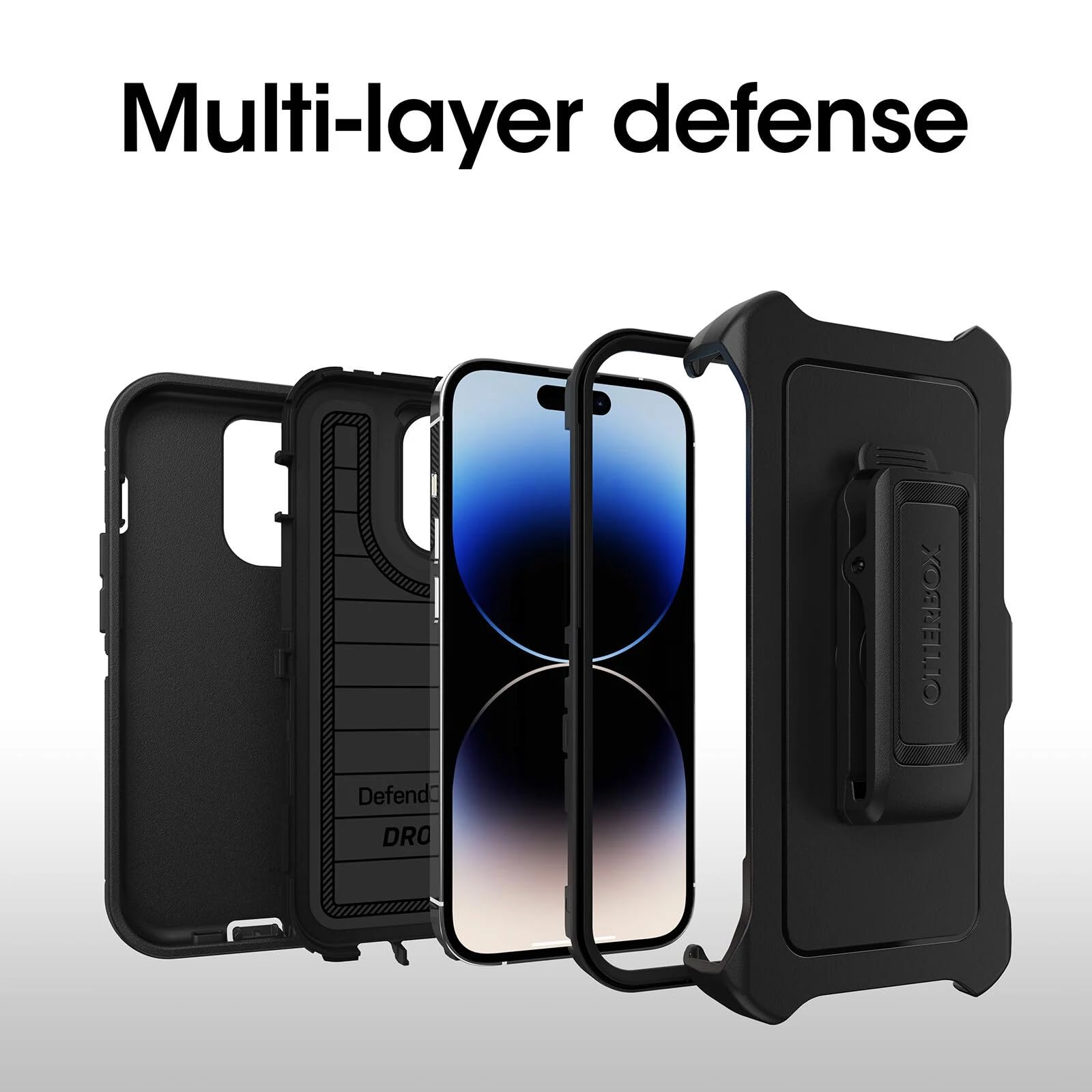 Foto 6 pulgar | Funda Otterbox Defender Series Sin Pantalla Para Iphone 14 Pro, Negra - Venta Internacional.