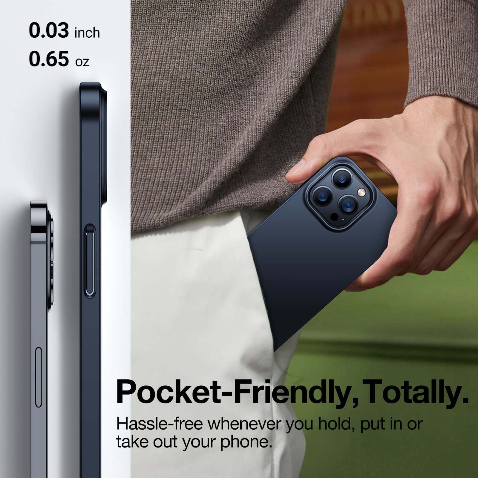 Foto 5 | Funda Para Teléfono Torras Magnetic Slim Fit Para Iphone 15 Pro, Negra - Venta Internacional.