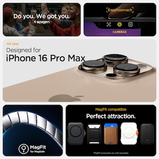 Foto 2 | Funda Para Iphone 16 Pro Max Spigen Tough Armor T Magfit Metal Slate - Venta Internacional.