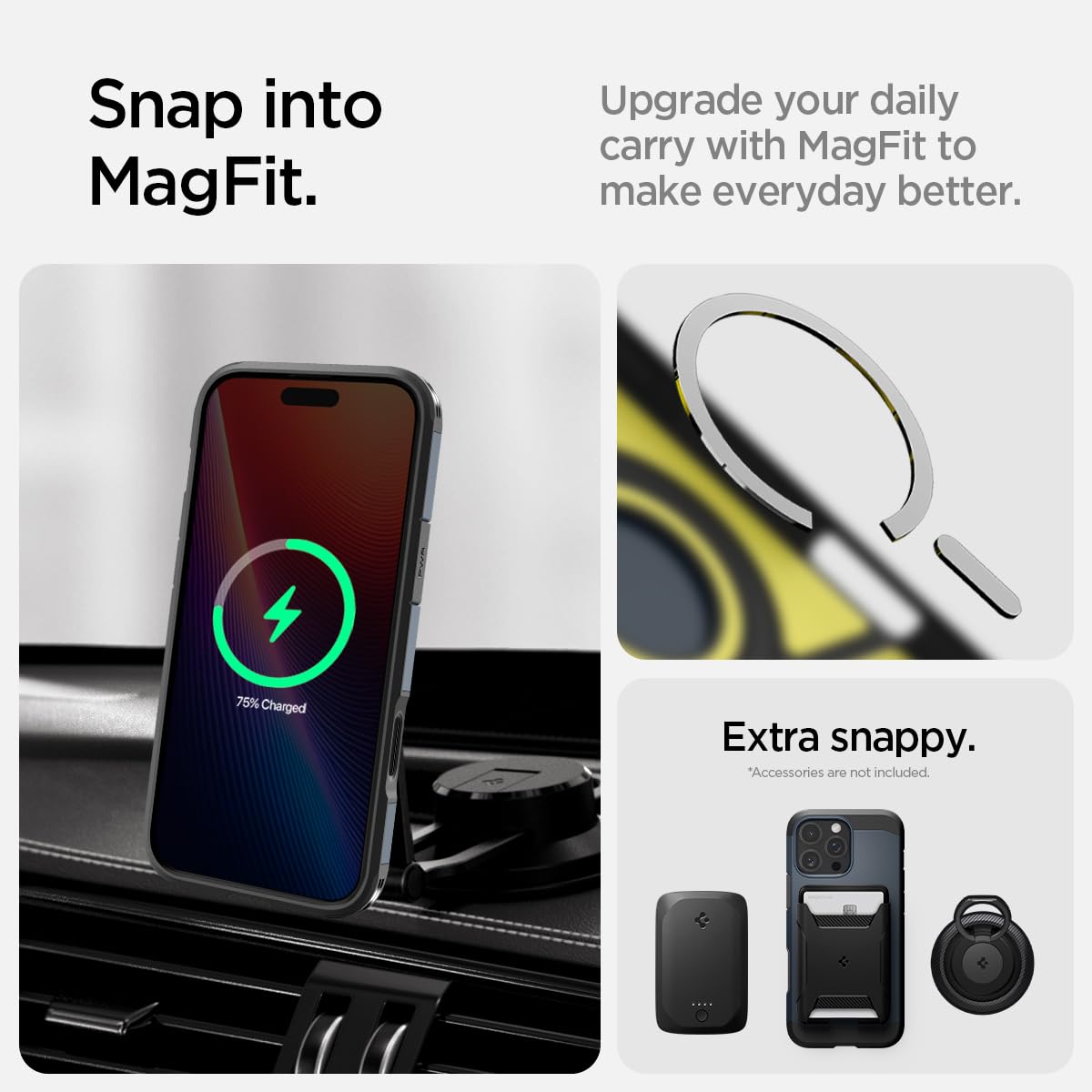 Foto 7 pulgar | Funda Para Iphone 16 Pro Max Spigen Tough Armor T Magfit Metal Slate - Venta Internacional.