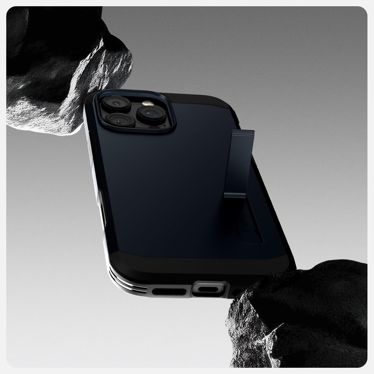 Foto 8 pulgar | Funda Para Iphone 16 Pro Max Spigen Tough Armor T Magfit Metal Slate - Venta Internacional.