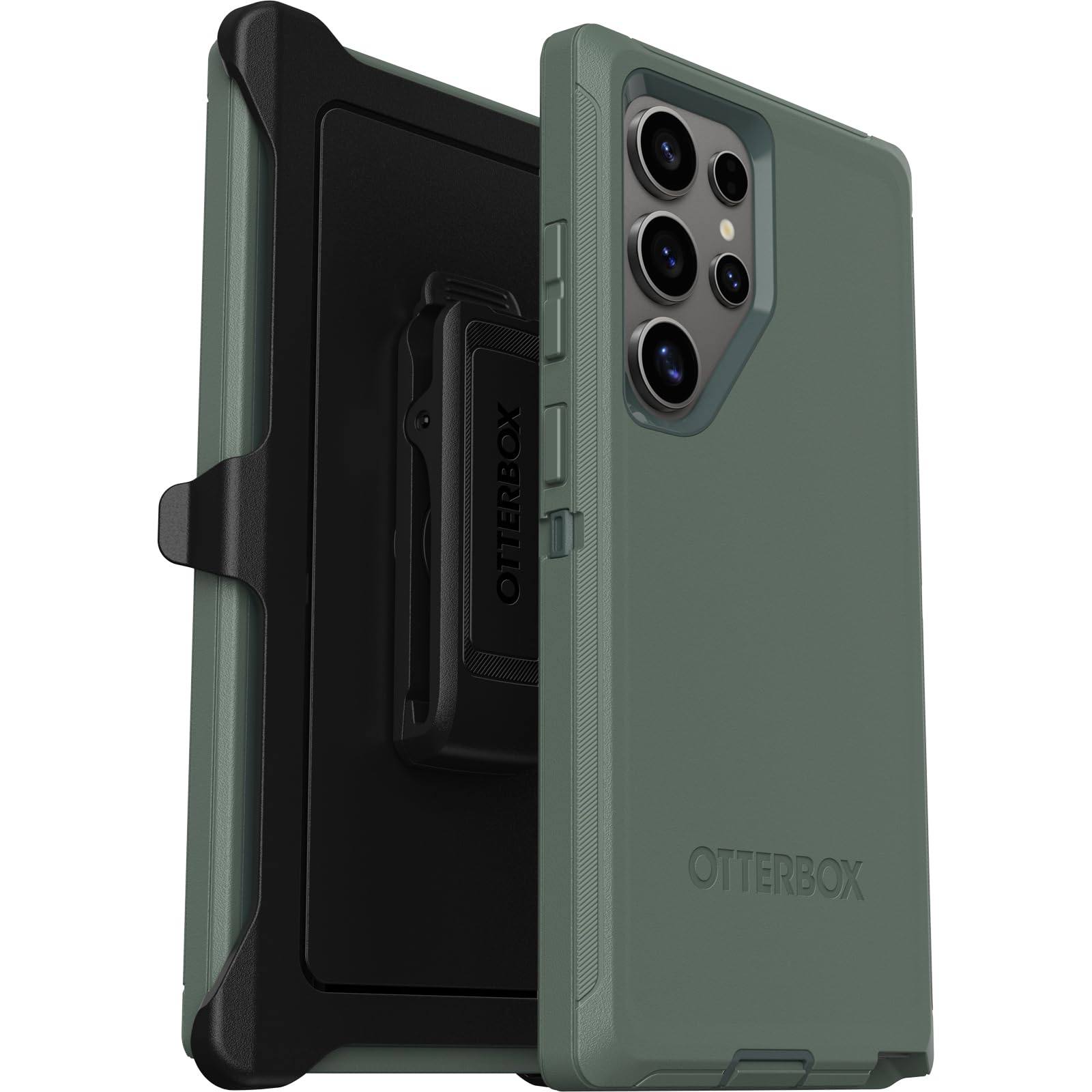 Funda Otterbox Para Samsung Galaxy S24 Ultra Defender, Color Verde Bosque - Venta Internacional.