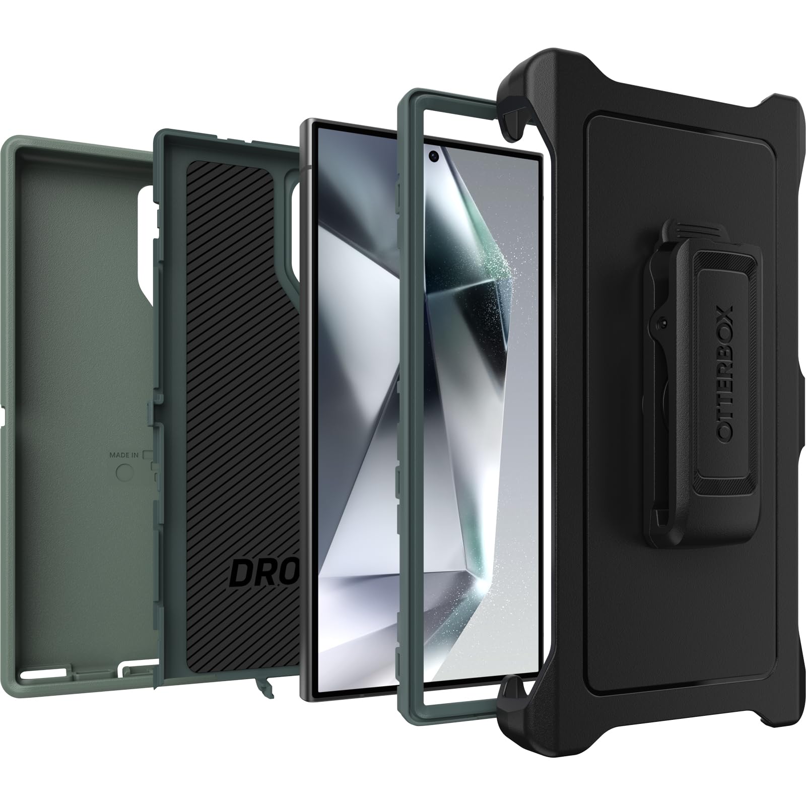 Foto 7 pulgar | Funda Otterbox Para Samsung Galaxy S24 Ultra Defender, Color Verde Bosque - Venta Internacional.