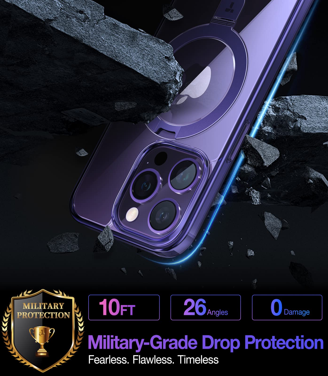 Foto 2 | Funda De Teléfono Torras Magnetic Ostand Para Iphone 14 Pro Max - Venta Internacional.