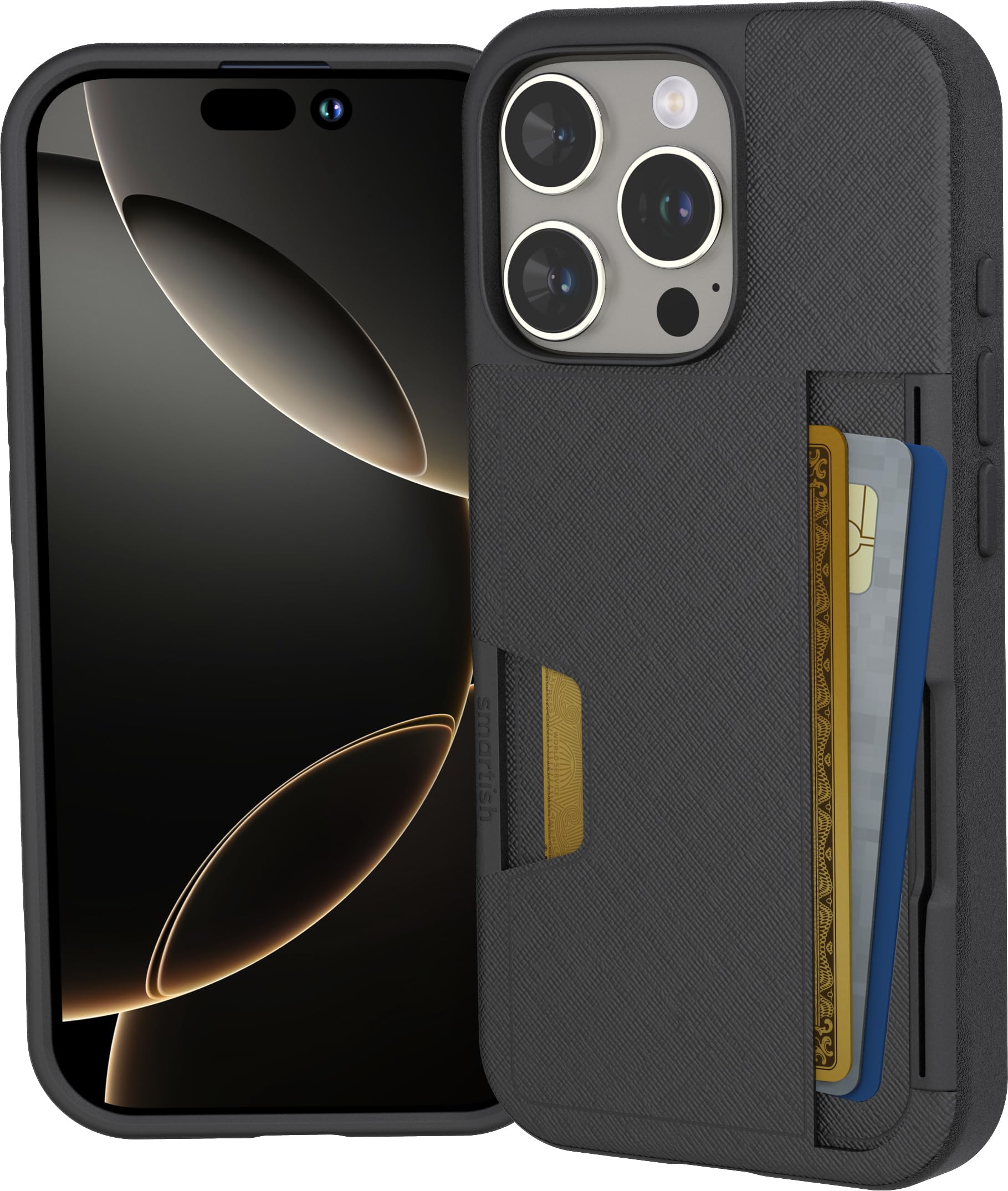 Funda Tipo Cartera Smartish Para Iphone 16 Pro Wallet Slayer Vol. 2 - Venta Internacional.