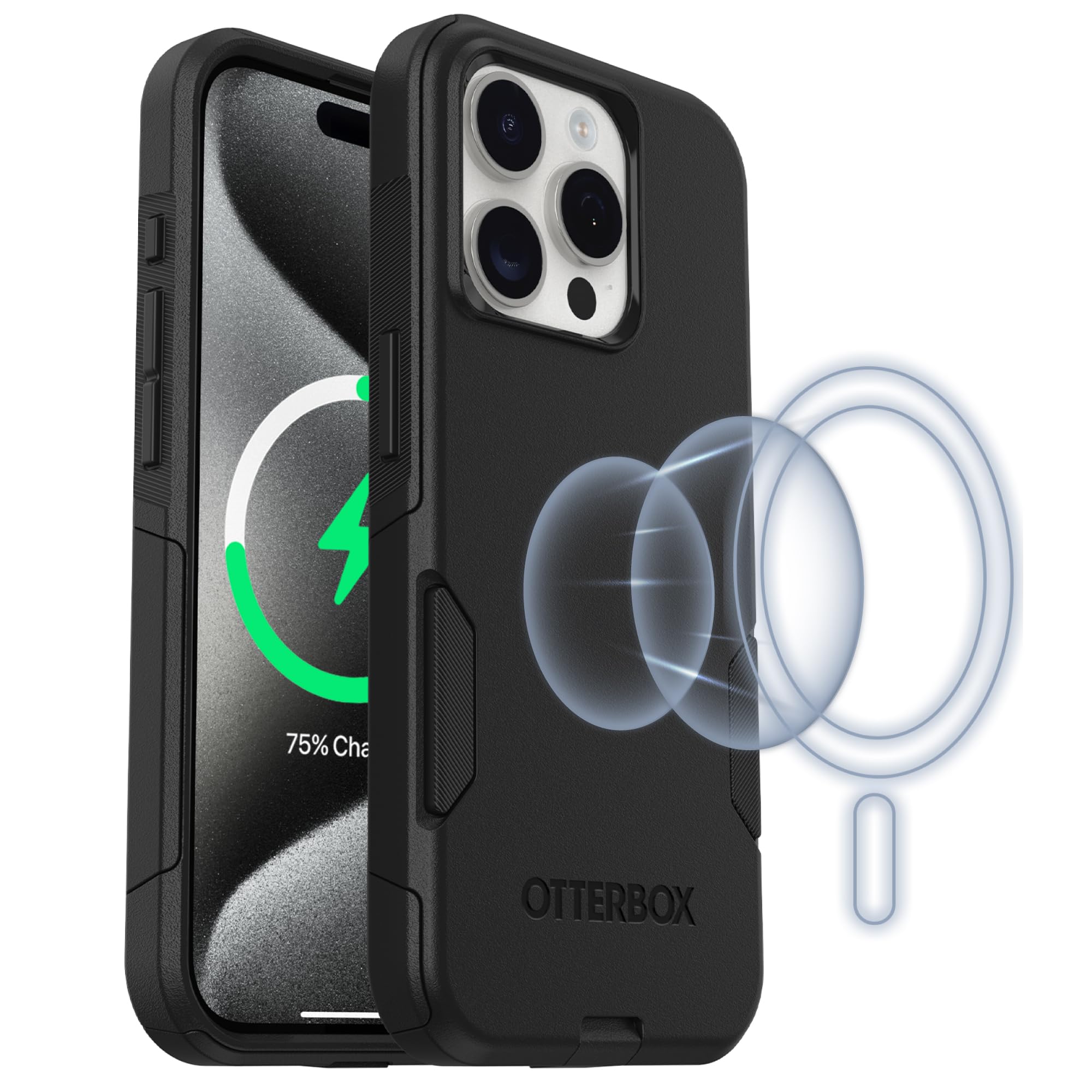 Foto 1 | Funda Para Teléfono Otterbox Iphone 15 Pro Commuter Magsafe Black - Venta Internacional.