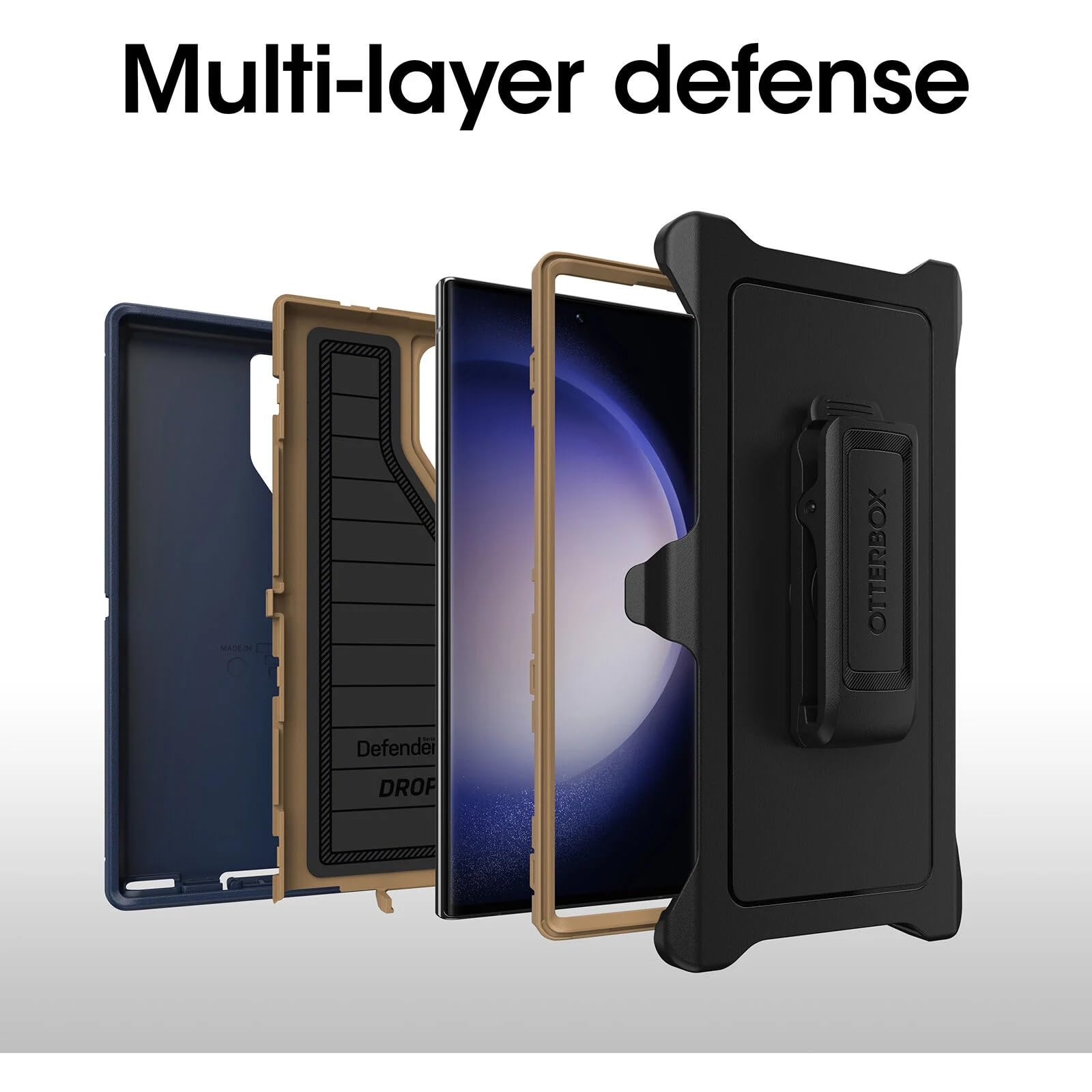 Foto 7 | Funda Otterbox Defender Series De Gamuza Azul Para Galaxy S23 Ultra - Venta Internacional.