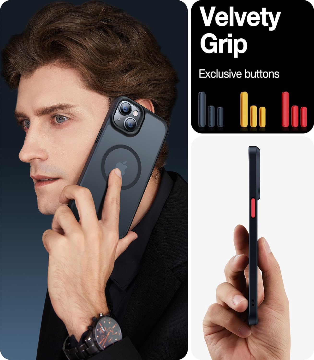 Foto 7 pulgar | Funda Magnética Torras A Prueba De Golpes Para Iphone 15/14 De 6.1 Pulgadas - Venta Internacional.