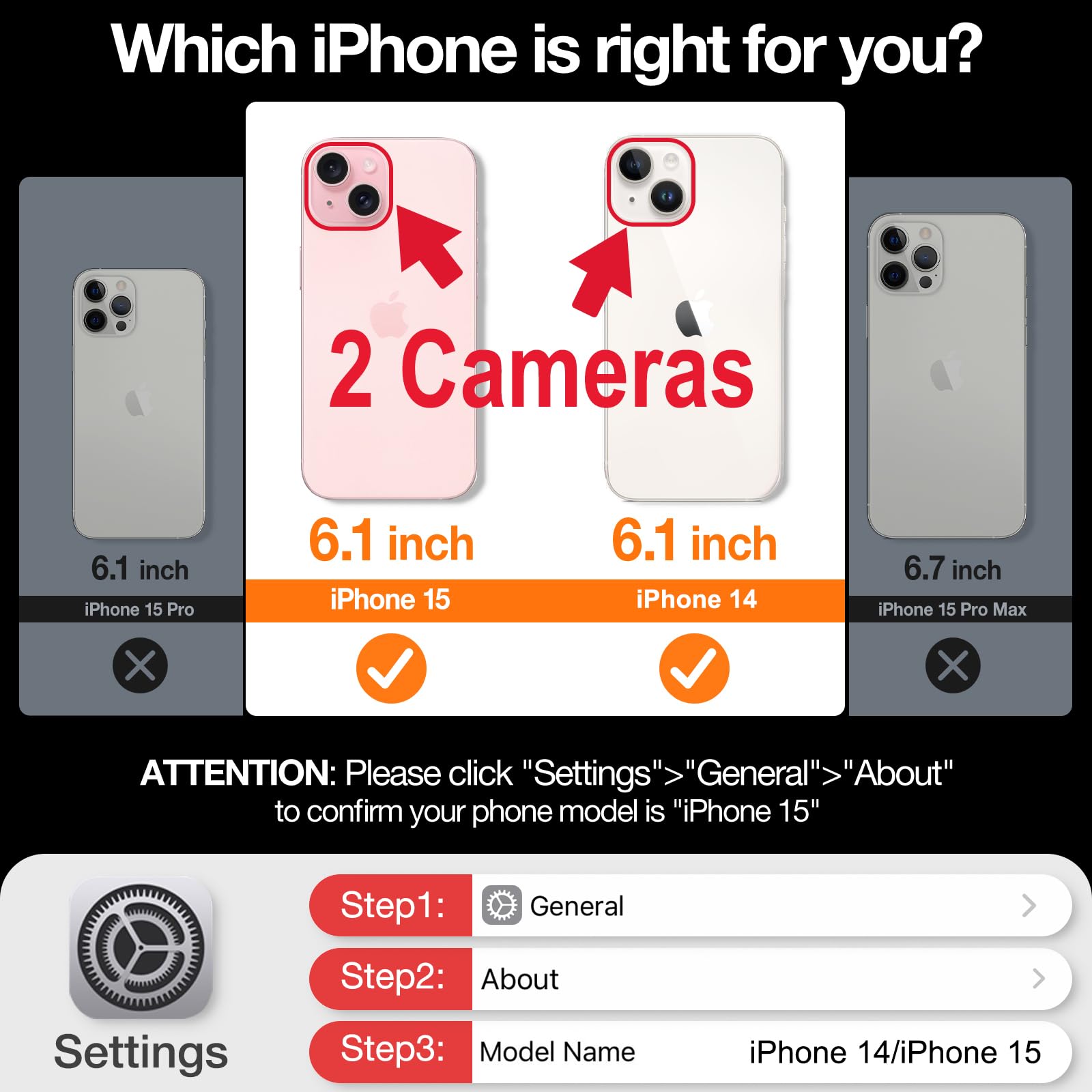 Foto 8 pulgar | Funda Magnética Torras A Prueba De Golpes Para Iphone 15/14 De 6.1 Pulgadas - Venta Internacional.