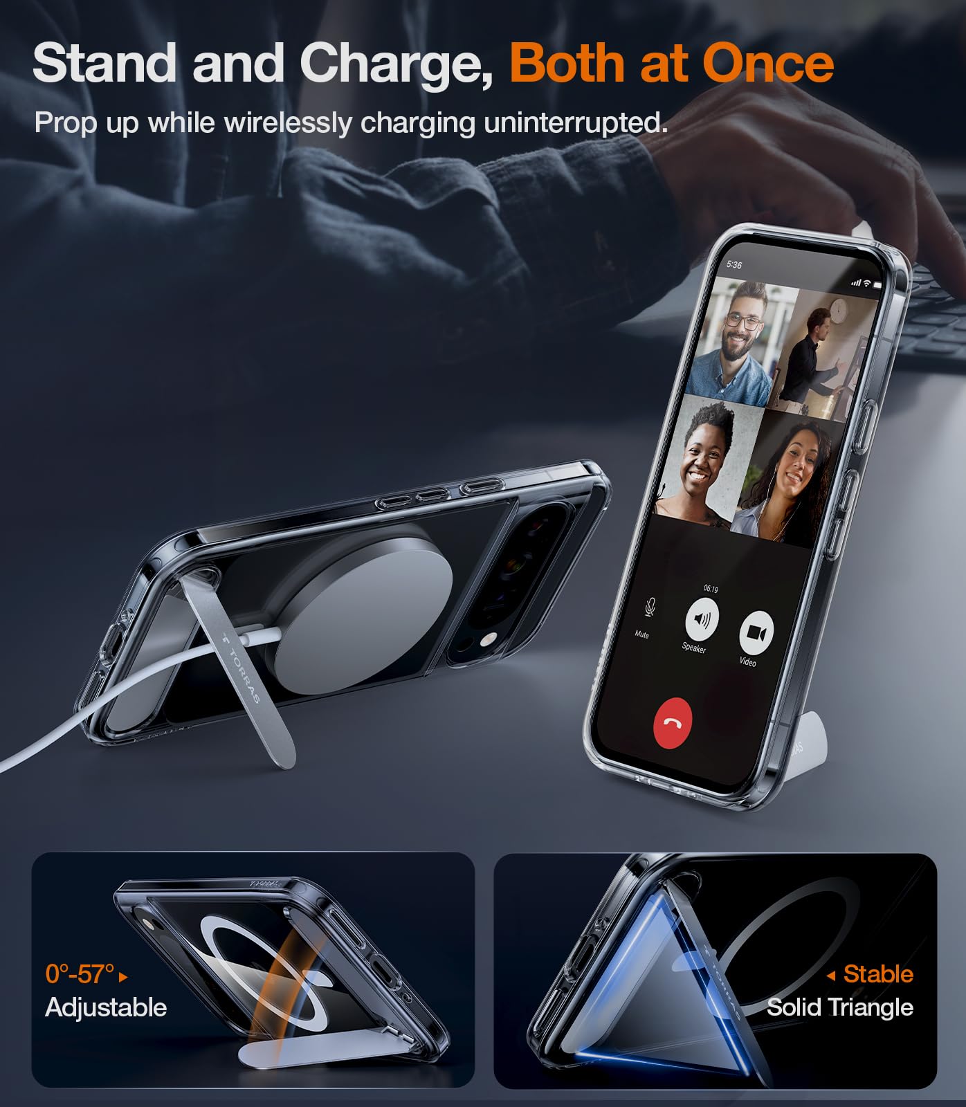 Foto 3 pulgar | Funda Magnética Torras Con Soporte Para Google Pixel 9 Pro Xl - Venta Internacional.