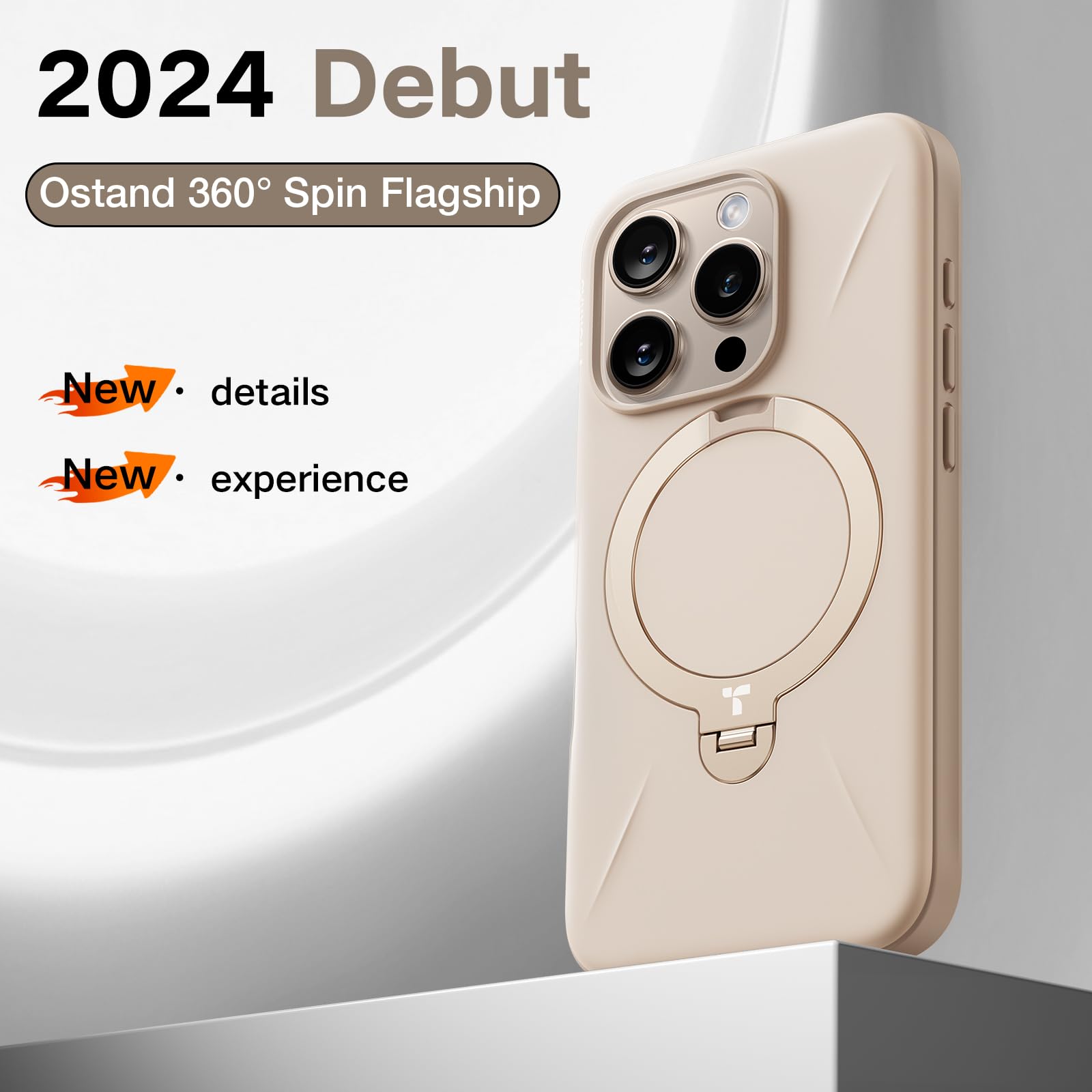 Foto 2 | Funda De Teléfono Torras 360° Spin Mag Stand Para Iphone 16 Pro Max - Venta Internacional.