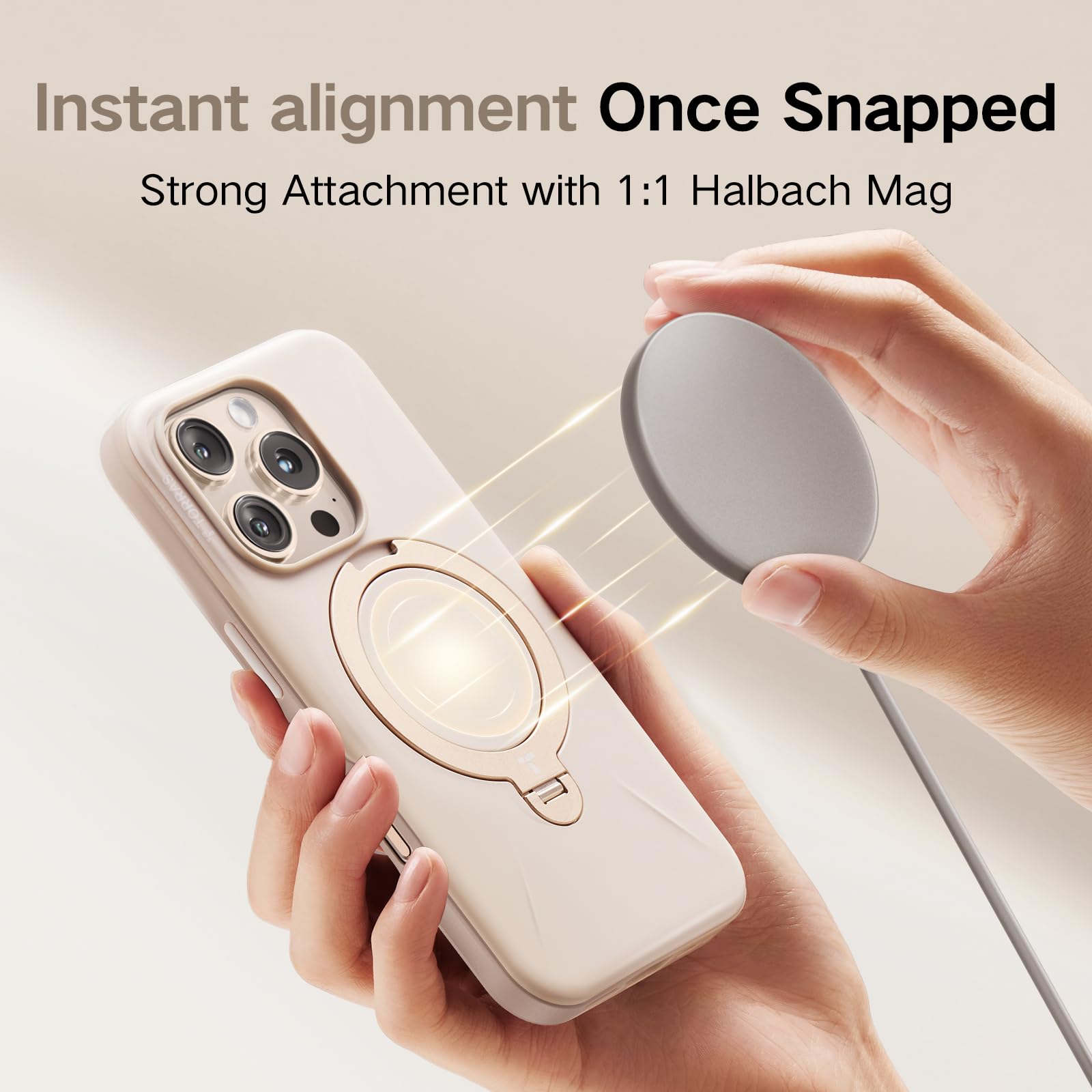 Foto 5 pulgar | Funda De Teléfono Torras 360° Spin Mag Stand Para Iphone 16 Pro Max - Venta Internacional.
