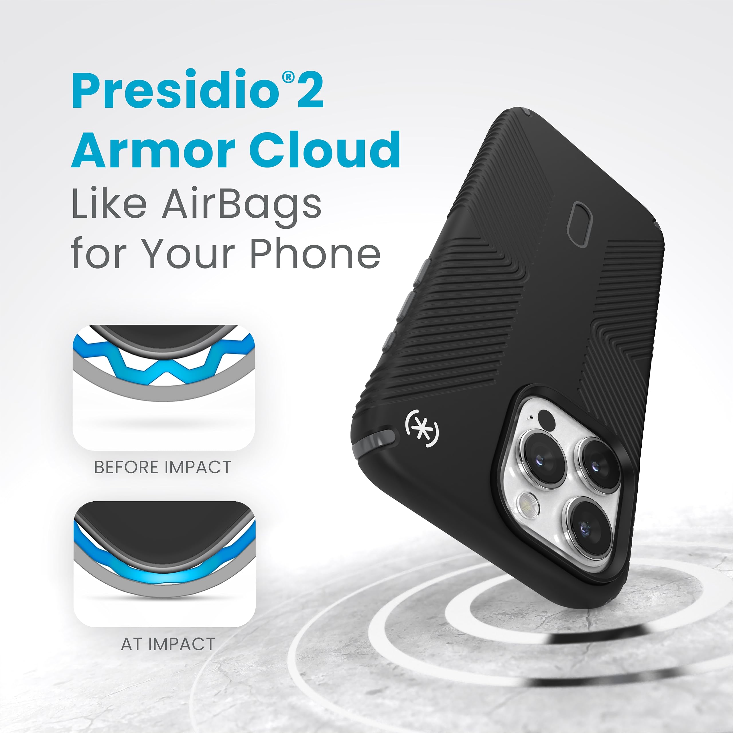 Foto 6 pulgar | Funda De Teléfono Speck Presidio2 Grip Para Iphone 15 Pro Max 6.7 - Venta Internacional.