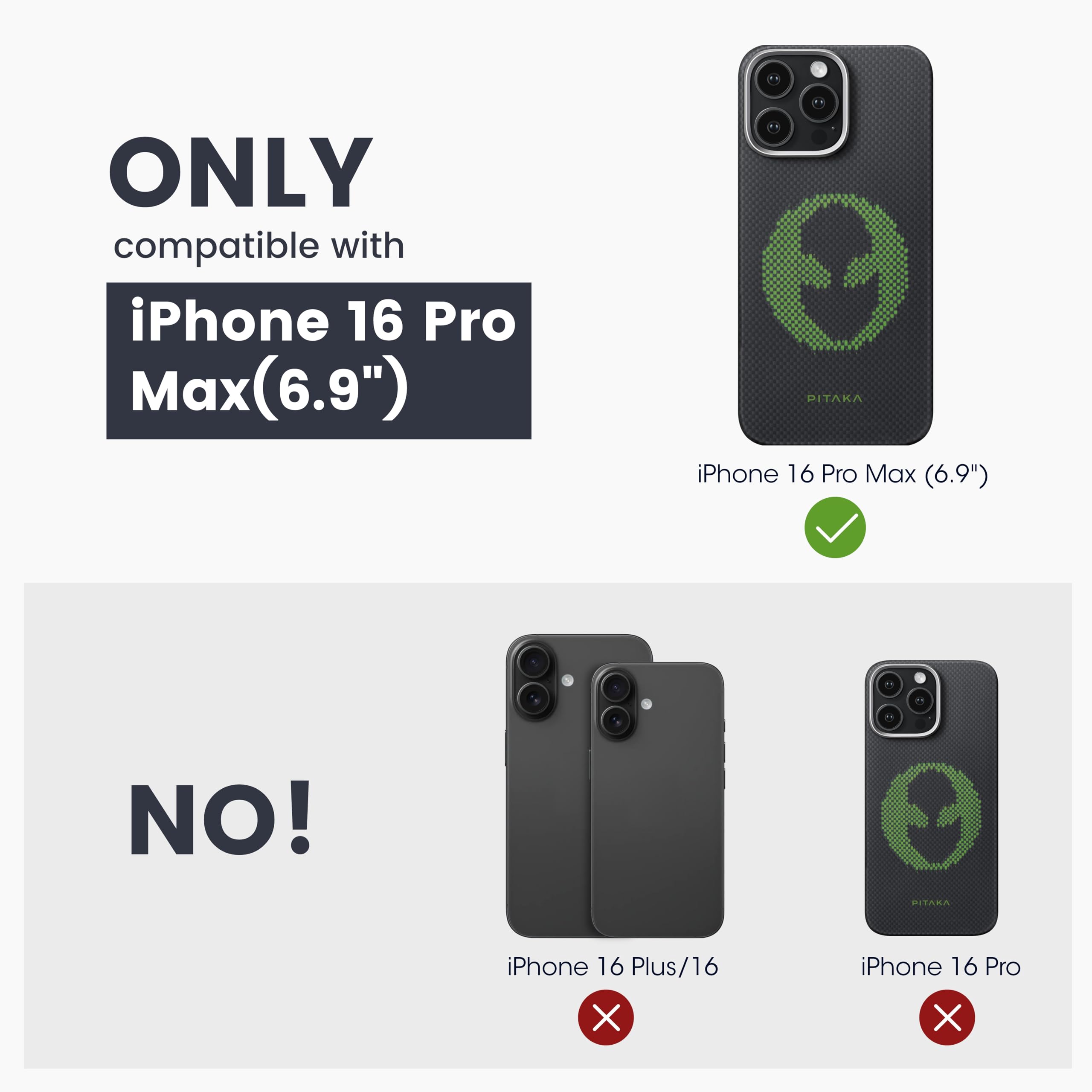 Foto 7 pulgar | Funda De Teléfono Pitaka Para Iphone 16 Pro Max Luminous Tactile - Venta Internacional.