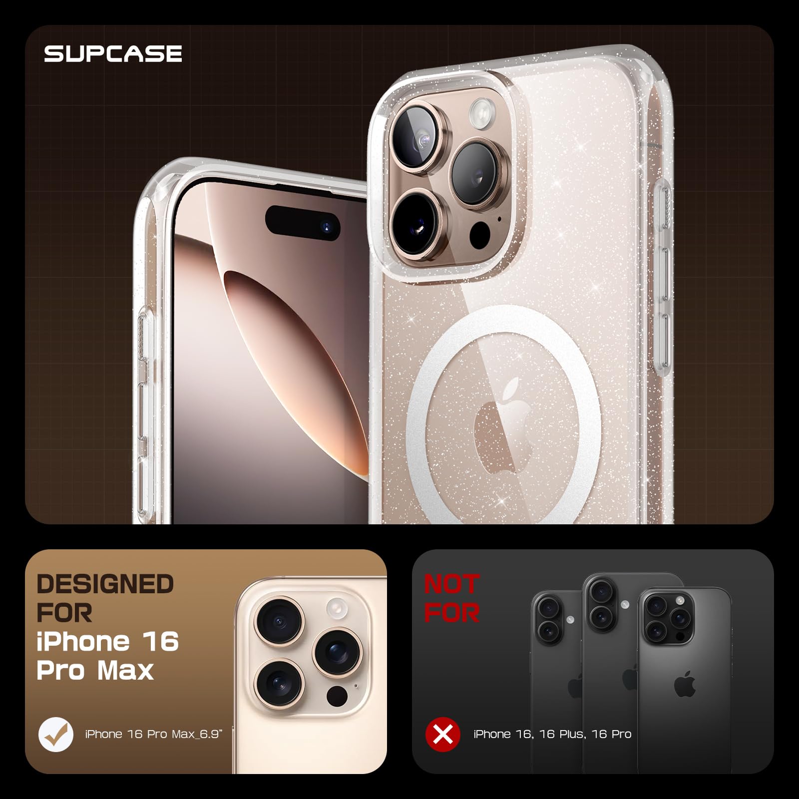 Foto 3 pulgar | Funda De Teléfono Supcase Unicorn Beetle Mag Para Iphone 16 Pro Max - Venta Internacional.