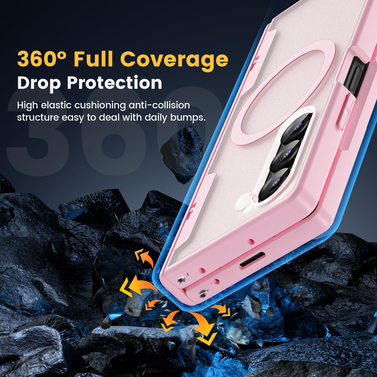 Foto 8 pulgar | Funda Caka Para Samsung Galaxy Z Fold 5 Con Carga Inalámbrica - Venta Internacional.