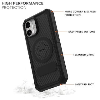 Foto 3 | Funda Rokform Rugged Para Iphone 16 Plus Con Funda Magnética Negra - Venta Internacional.