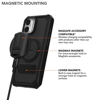 Foto 5 | Funda Rokform Rugged Para Iphone 16 Plus Con Funda Magnética Negra - Venta Internacional.