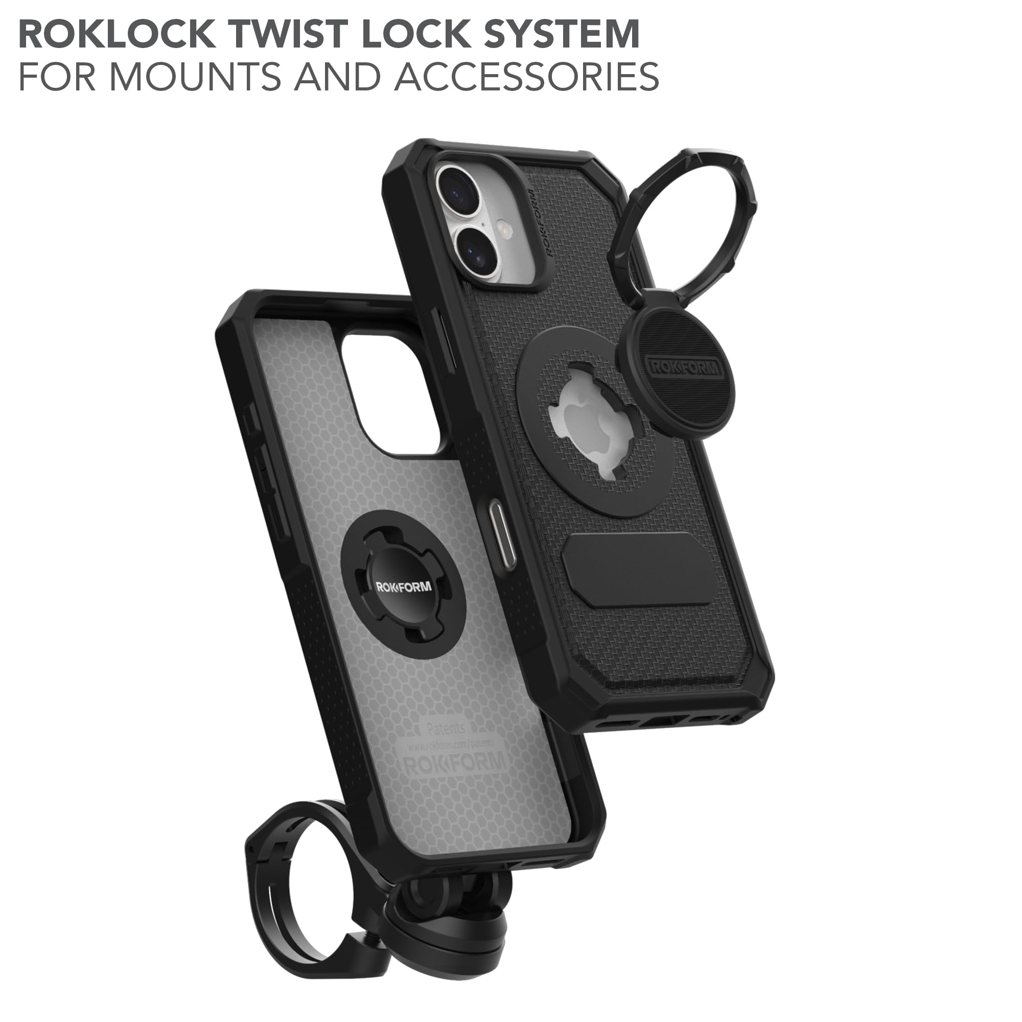 Foto 7 pulgar | Funda Rokform Rugged Para Iphone 16 Plus Con Funda Magnética Negra - Venta Internacional.
