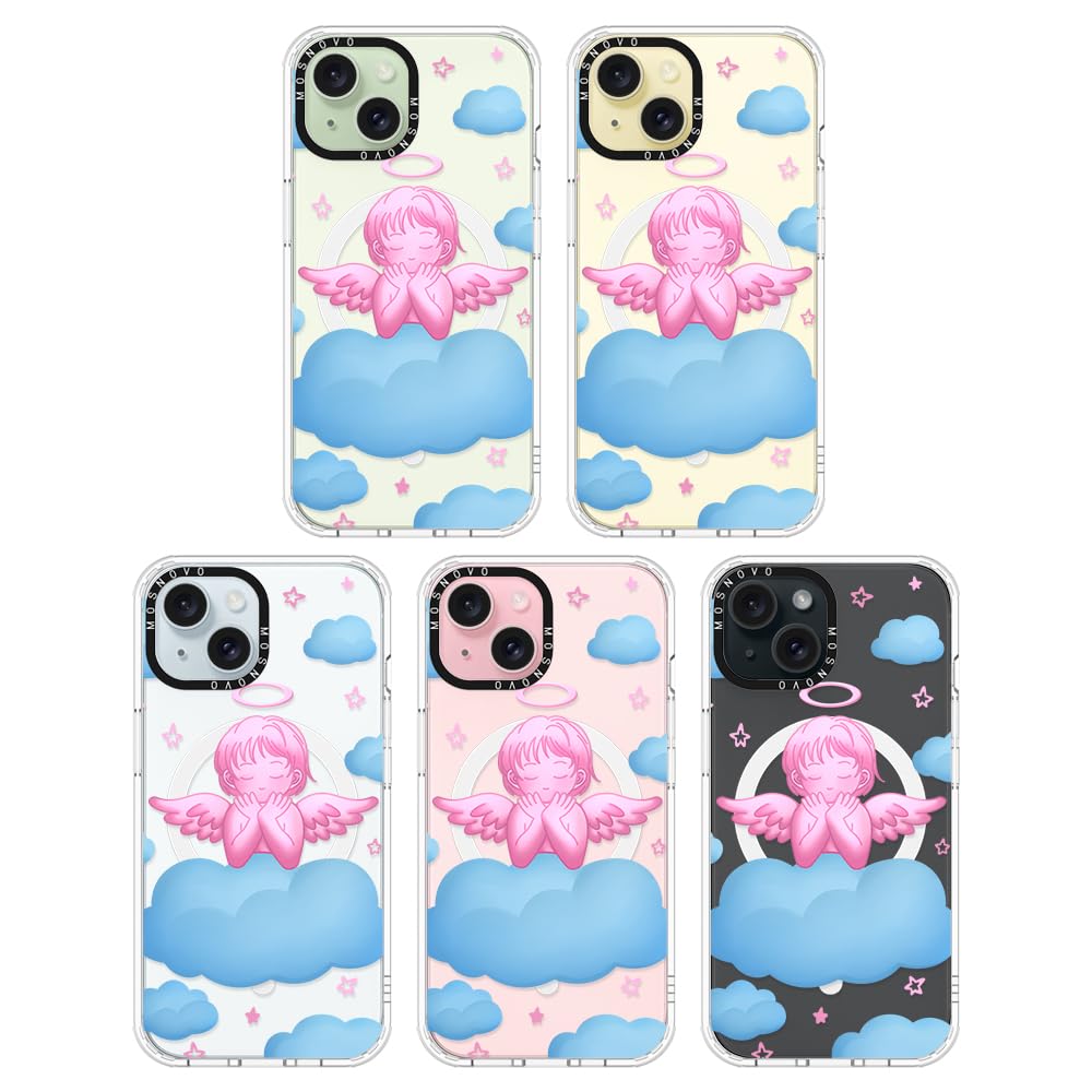 Foto 4 pulgar | Funda De Teléfono Mosnovo Compatible Con Iphone 15 Pink Serenity - Venta Internacional.