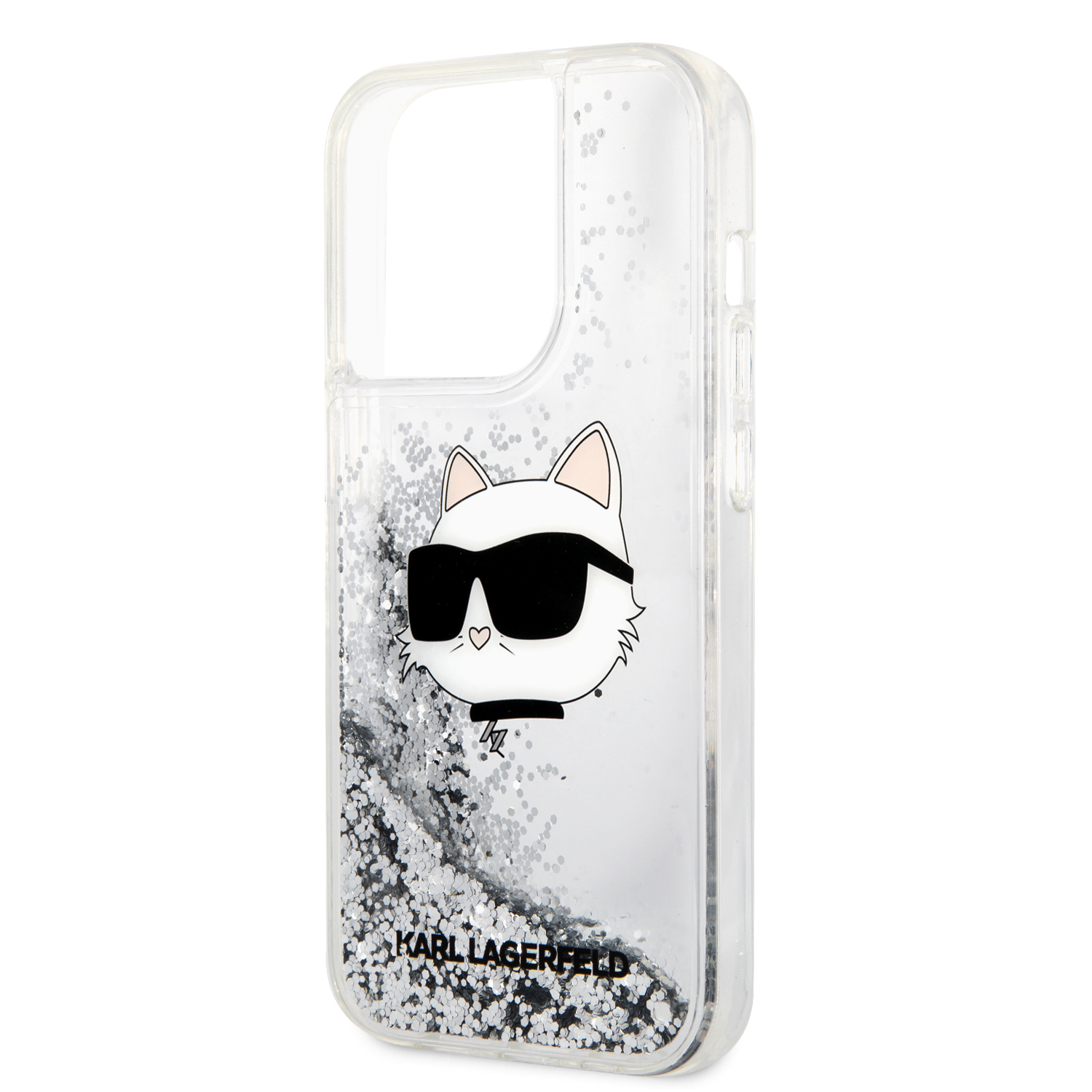 Foto 7 pulgar | Funda Karl Glitter Choupette Para Iphone 15 Pro Original