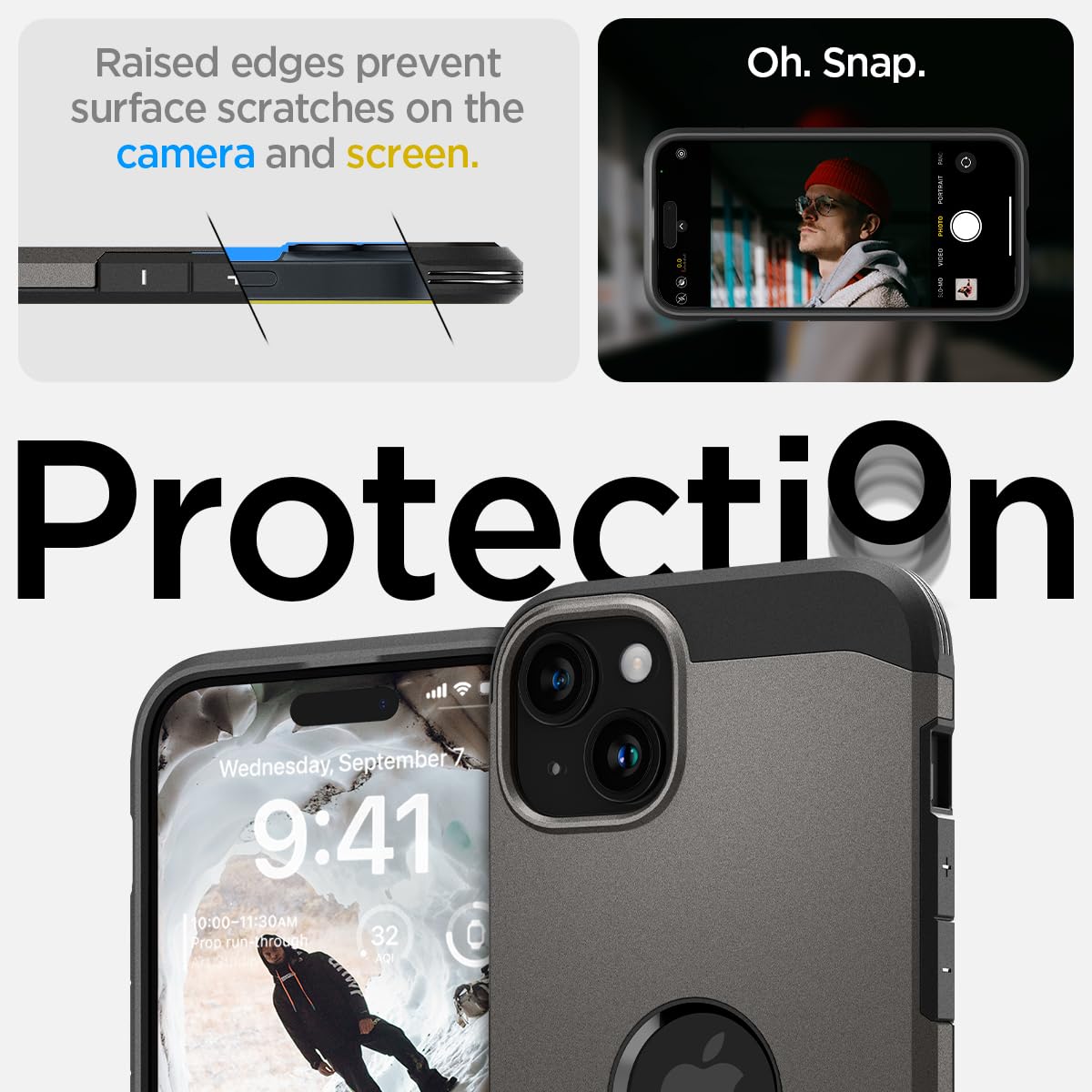 Foto 7 pulgar | Funda Spigen Tough Armor Magfit Para Iphone 15 Con Soporte En Bronce - Venta Internacional.
