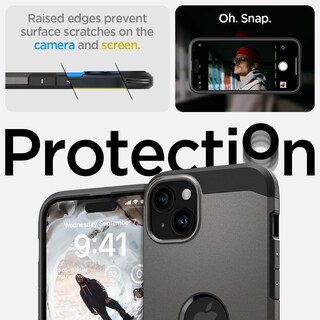 Foto 6 | Funda Spigen Tough Armor Magfit Para Iphone 15 Con Soporte En Bronce - Venta Internacional.