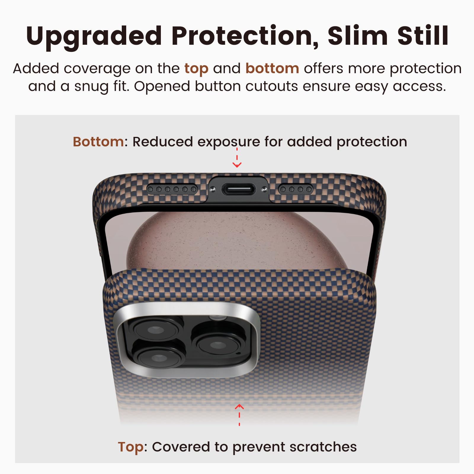 Foto 7 pulgar | Funda De Teléfono Pitaka Para Iphone 16 Pro Max Compatible Con Magsafe - Venta Internacional.