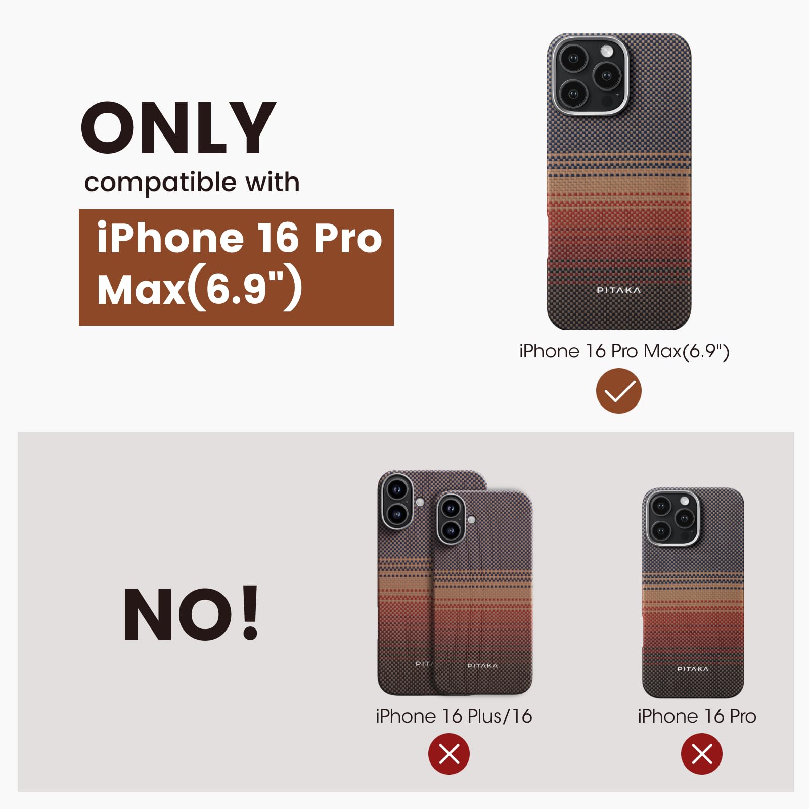 Foto 8 pulgar | Funda De Teléfono Pitaka Para Iphone 16 Pro Max Compatible Con Magsafe - Venta Internacional.