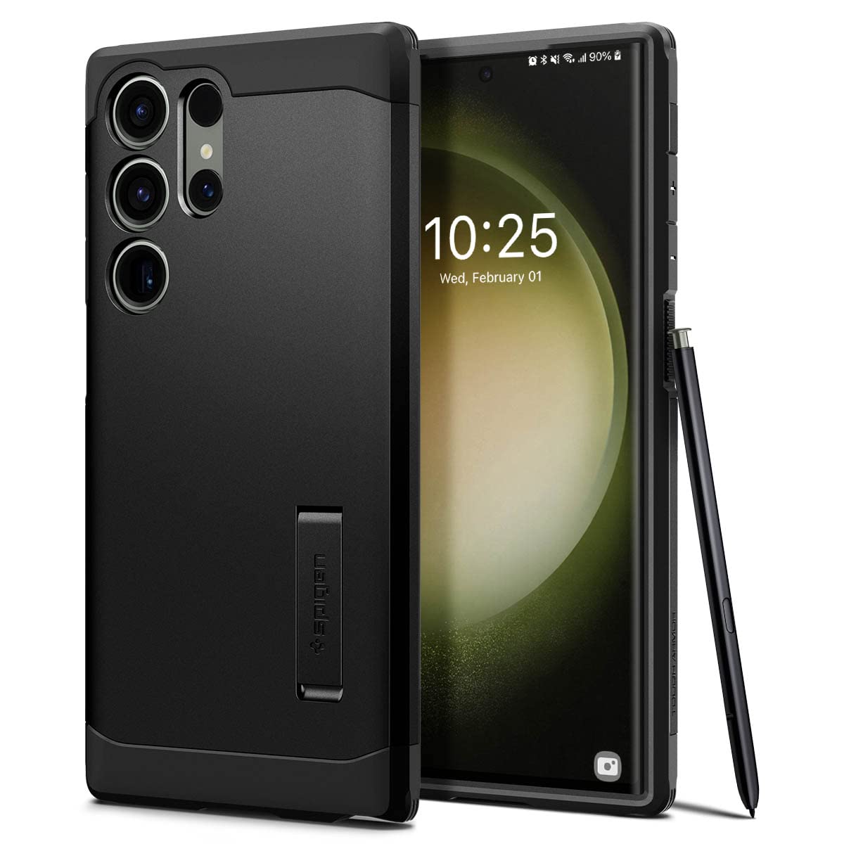 Funda Spigen Tough Armor Para El Galaxy S23 Ultra Con Soporte - Venta Internacional.