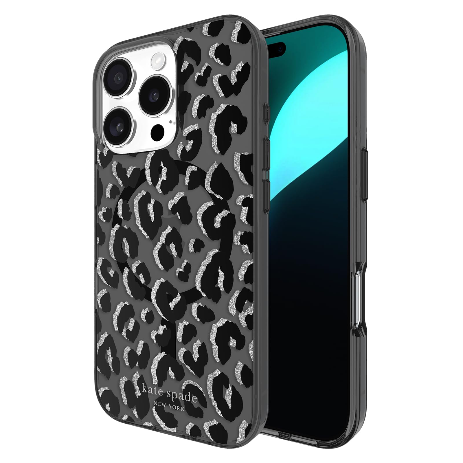 Foto 2 pulgar | Funda De Teléfono Kate Spade New York Para Iphone 16 Pro City Leopard - Venta Internacional.